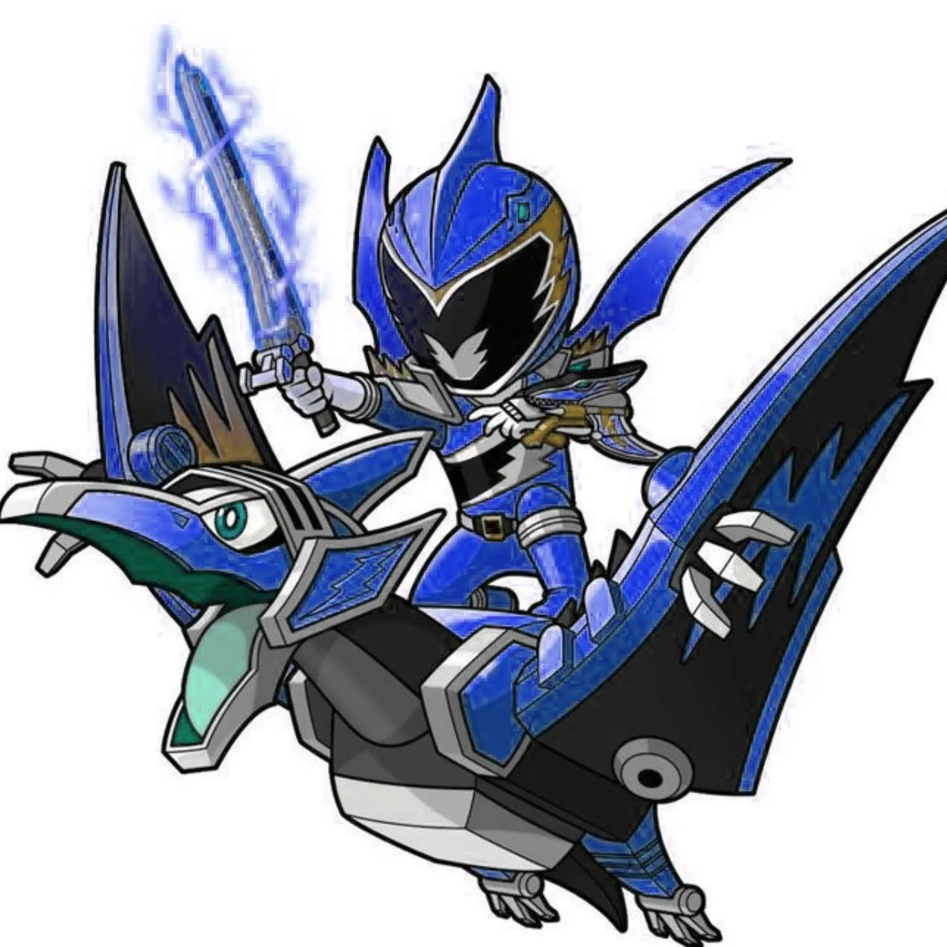 1 Tranh tô màu siêu nhân Khủng long với giáp kim cương cực nổi bật