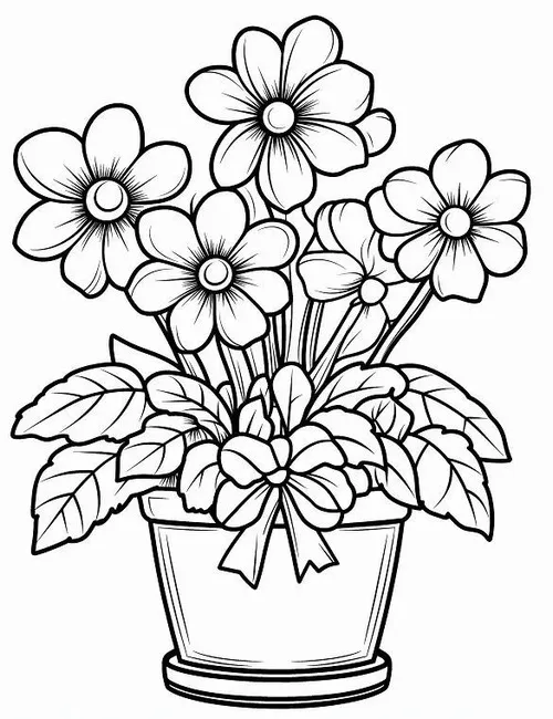 16 Tô màu vui cảnh cô dắt bé vào lớp đầy không khí lễ