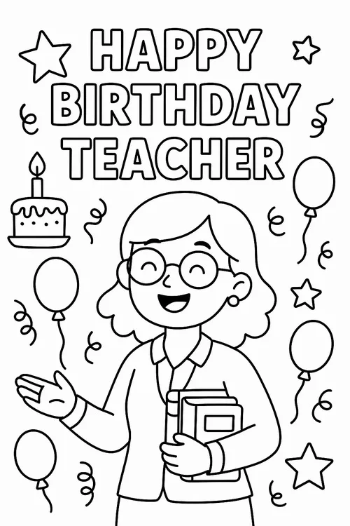 26 Bộ tranh tô màu lớp học treo dây hoa giấy thật đáng yêu