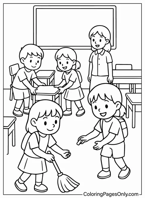 32 Hoạt động tô màu bé trao hoa đỏ cam gửi lời biết ơn