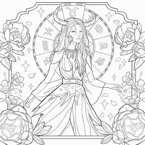 54 Tranh tô màu anime 12 cung hoàng đạo cute phong cách chibi rực rỡ theo tính cách