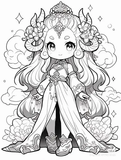 Tô màu vui anime 12 cung Dương Cưu sáng tạo mỗi ngày