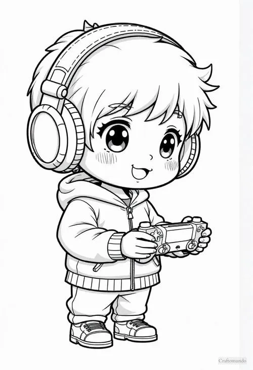 14 Bức tranh tô anime boy lạnh lùng cá tính cho bé 3 tuổi