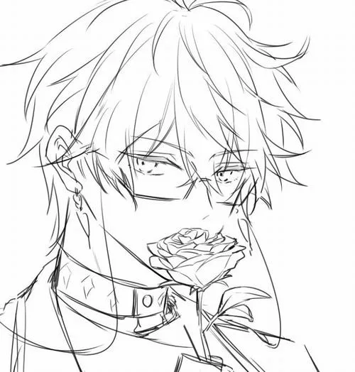 17 Tranh tô màu anime boy ngầu với ánh mắt lạnh lùng bí ẩn cuốn hút