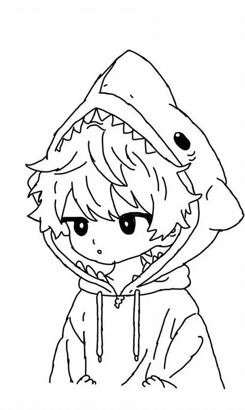 23 Trang học tô màu chàng trai anime ánh nhìn sắc lạnh