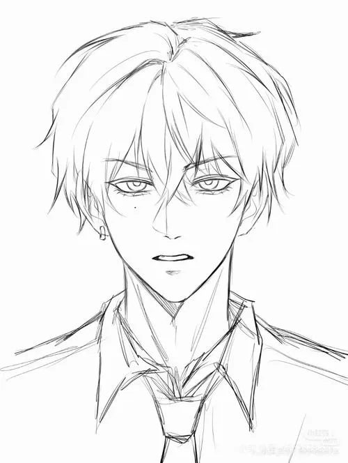 24 Trẻ học tô màu chàng trai anime phong cách cool ngầu