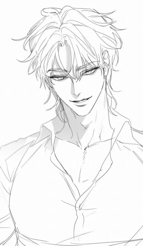 27 Hình vẽ tranh tô màu anh chàng anime ngầu cho bé 5 tuổi