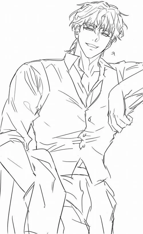 4 Trang tô màu nam anime quyền lực aura ma lực rất mạnh