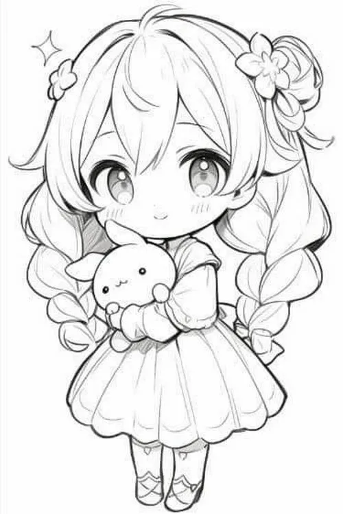 22 Hoạt động tô màu anime chibi giúp bé thư giãn