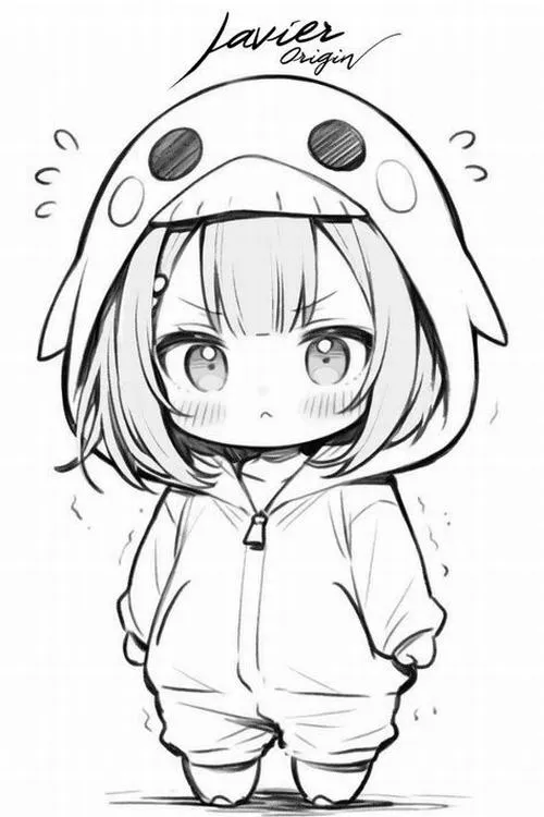 21 Tô màu vui với nhân vật anime chibi cute