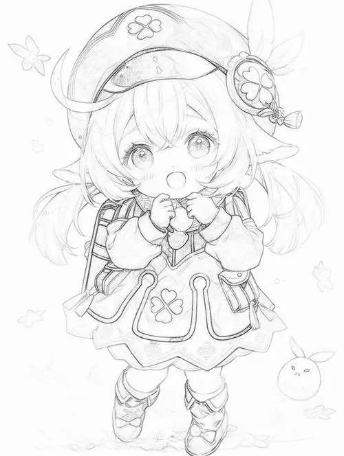 20 Hoạt động tô màu anime chibi cho bé cute