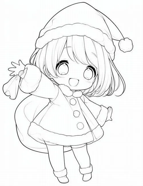 13 Bức tranh tô anime chibi dễ thương cho bé 3 tuổi