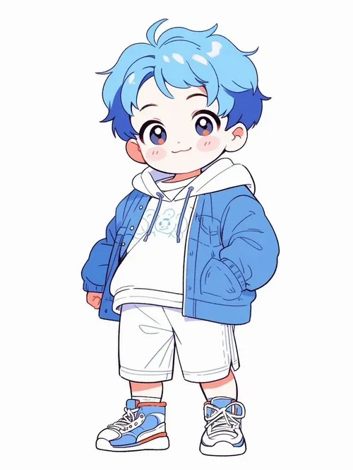 Tranh tô màu anime cute với đôi mắt to tròn và mái tóc pastel xinh xắn