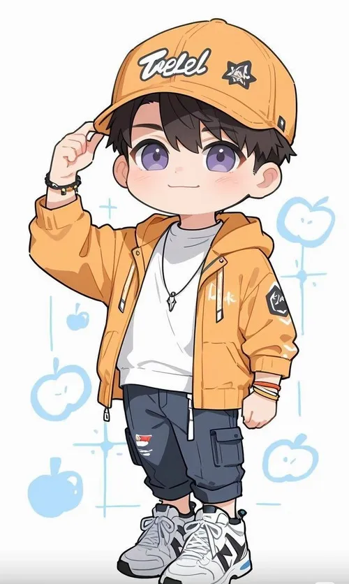 Tranh anime cute áo hoodie, váy bồng và đôi mắt long lanh hút mắt bé