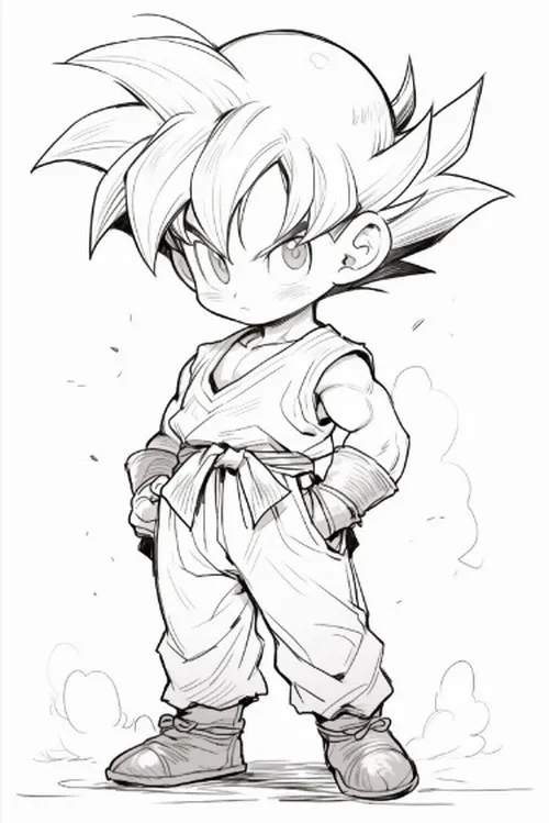 Bé tập tô màu anime cute tóc bob phồng nhẹ cho trẻ 4 tuổi