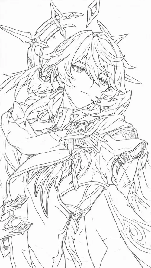 Tô màu anime girl lạnh lùng mang vũ khí ma lực tạo cảm giác mạnh mẽ