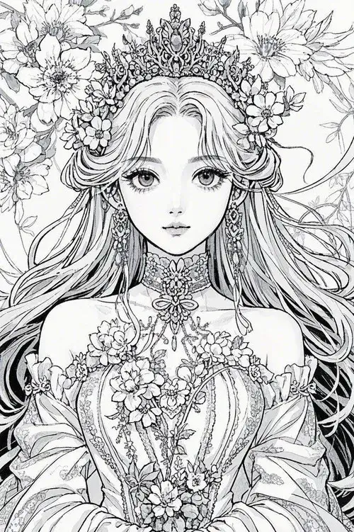 Trải nghiệm tô màu anime girl phong cách cool cùng mái tóc dài cực cuốn hút