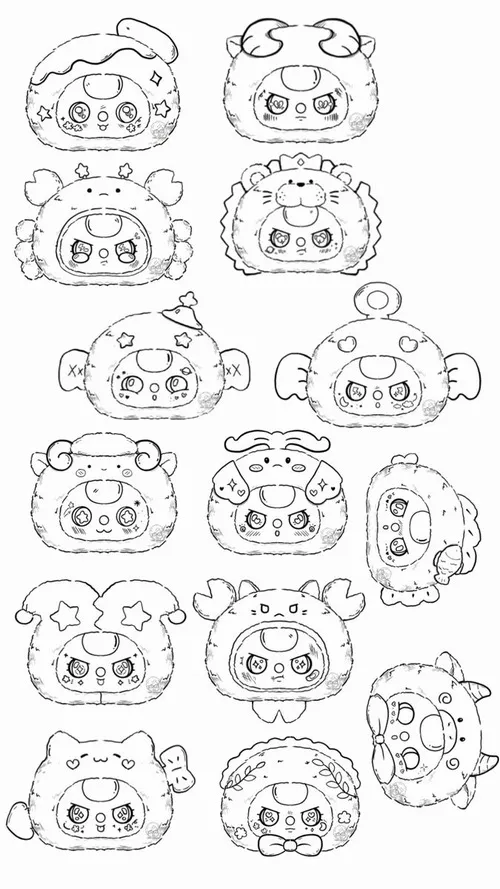 14 Tranh bé tập tô Baby Three Bảo Bình với mắt lé vô tri