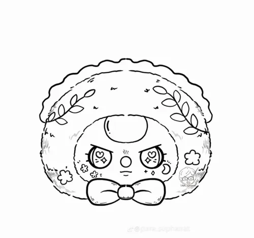 5 Tải tranh tập tô Baby Three phối nâu xanh Xử Nữ cho bé 5 tuổi