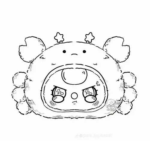 6 In hình tập tô Baby Three Cự Giải trắng bạc dịu mắt