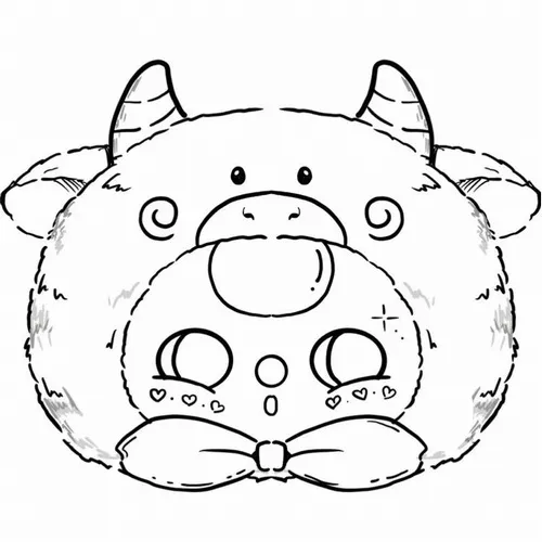 2 Tải tranh tập tô Baby Three Kim Ngưu xanh lá bình yên dễ thương