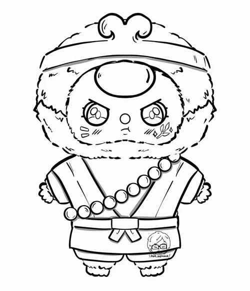 45 Bé tập tô màu Baby Three ếch nhỏ pastel vàng nhẹ nhàng