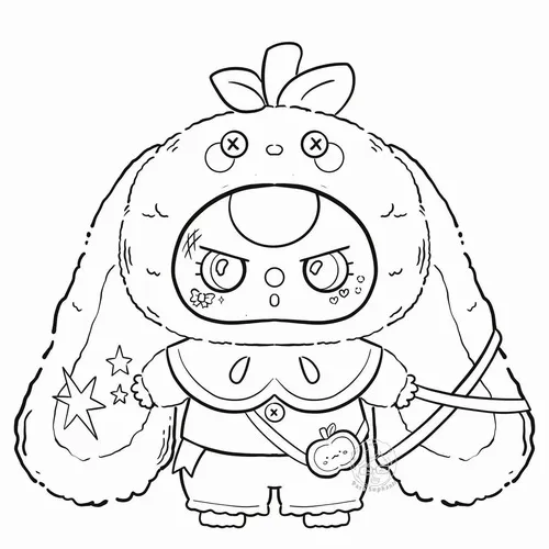 In 60 Tranh Tô Màu Baby Three cute (Có Mẫu Tô) miễn phí phong cách nhẹ nhàng cho bé