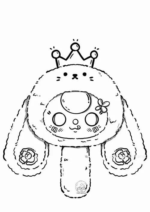 37 Bộ tranh tô màu Baby Three mèo gấu thỏ tạo cảm giác vui nhộn