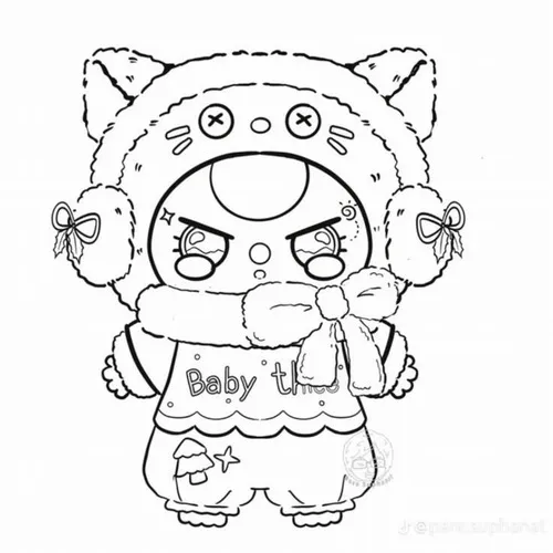 35 Tranh bé tập tô Baby Three tạo hình thú nhồi bông cực dễ thương cho bé 3 tuổi