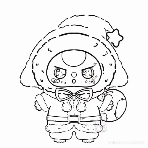 32 In hình tập tô Baby Three gấu đội mũ giúp bé kể chuyện vui