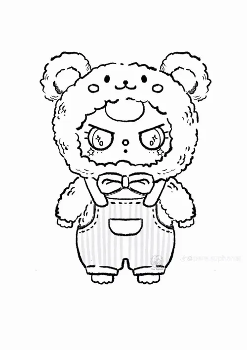 30 Tải tranh tập tô Baby Three mắt nước tạo hiệu ứng trong veo cho trẻ 4 tuổi