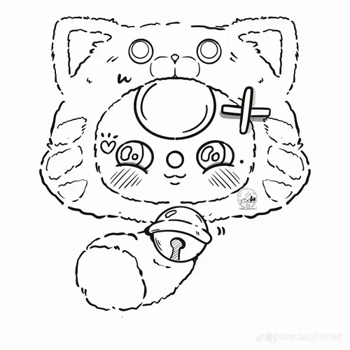 28 Hình tô màu Baby Three gấu mắt nước lấp lánh siêu hút