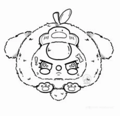 2 Bức tranh tô Baby Three thỏ đội mũ nấm đỏ chấm trắng cho bé 3 tuổi