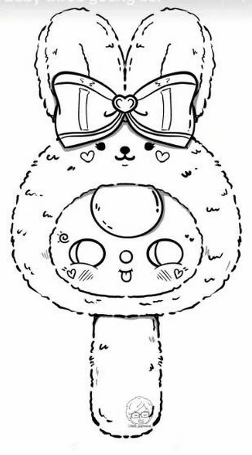 8 Tải tranh tập tô Baby Three gương thần phong cách thú nhồi bông