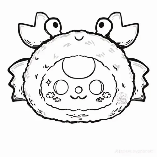 5 Trang học tô màu Baby Three con cua vui tươi cho trẻ