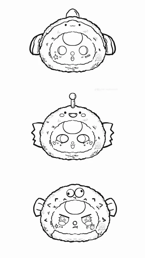 9 Bộ tranh Baby Three cosplay sinh vật biển màu sắc tươi cho bé rèn kỹ năng