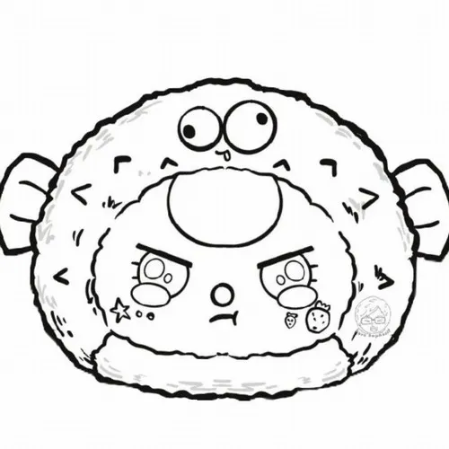 18 Tranh Tô Màu Baby Three Hải Sản cực dễ thương cho bé khám phá đại dương