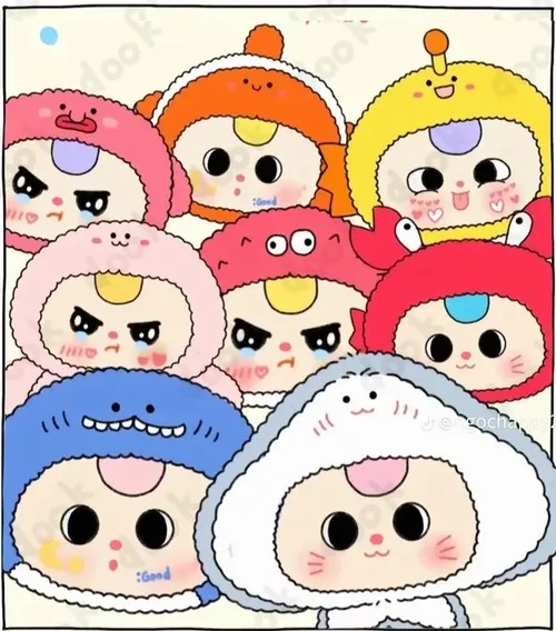 Tranh màu mẫu Baby Three hải sản cho bé tham khảo tô theo Tranh màu mẫu Baby Three hải sản cho bé tham khảo tô theo