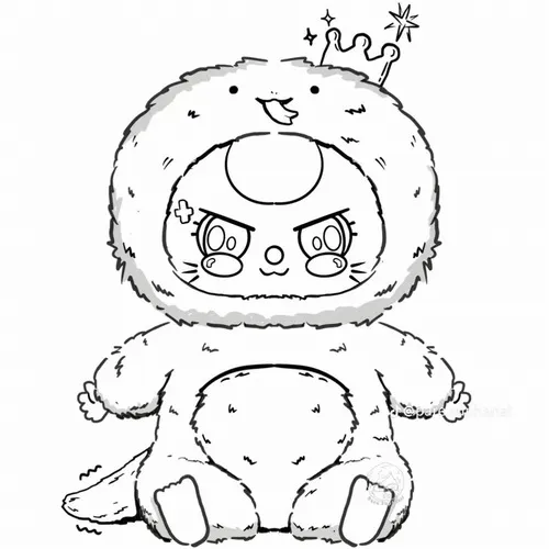 11 20 Tranh tô màu Baby Three V3 tạo hình 12 con giáp dễ thương ngộ nghĩnh