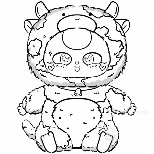 7 Tải tranh tập tô Mùi dê phúng phính tạo hình ngộ nghĩnh