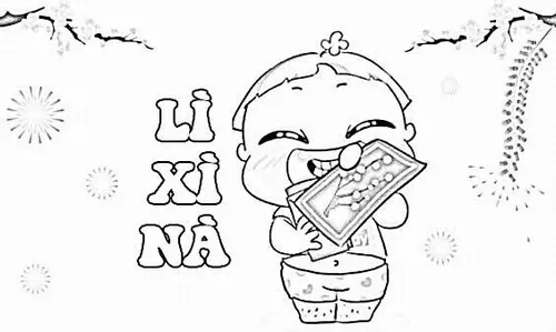 Tải ngay 27 Tranh Tô Màu Bao Lì Xì Tết 2026 rực rỡ sắc đỏ đúng không khí Tết