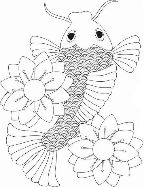 Cách tô cá chép uốn lượn giúp phát triển kiên trì