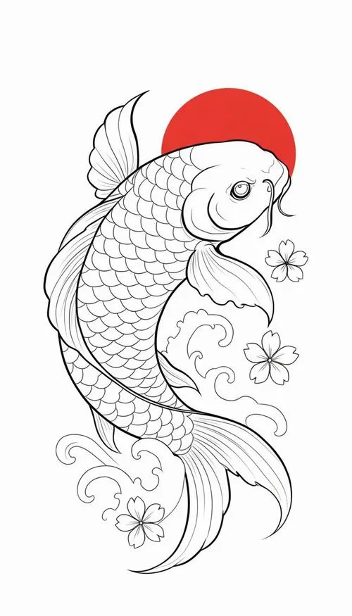 Tô màu sáng tạo cá chép hóa rồng cho bé 5 tuổi