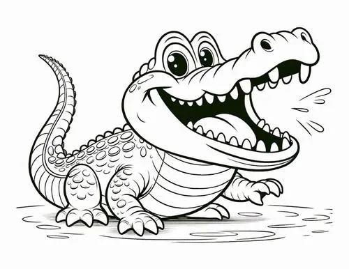 Loạt 55 tranh tô màu Cá Sấu vui nhộn giúp giờ chơi tại nhà của bé thêm hào hứng