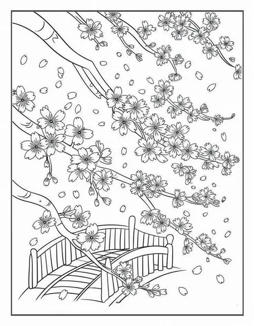 15 Hình tô màu mai nở rộ cạnh bánh chưng bánh tét