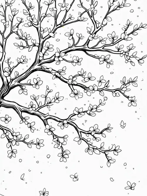 7 Tập tô hoa đào hoa mai giúp bé thêm yêu ngày Tết