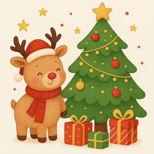 1 Tranh tô màu cây thông Noel lung linh với châu đỏ xanh vàng