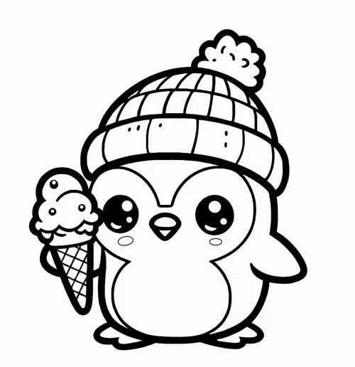 Tô màu chim cánh cụt và những buổi chiều chơi cùng con