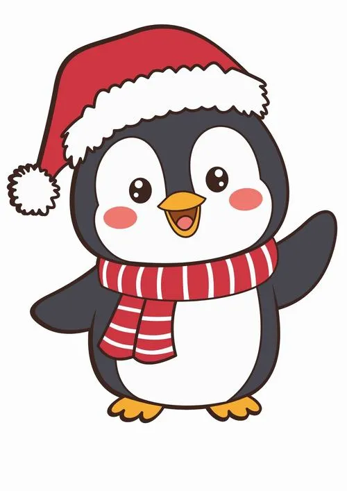 Tranh tô màu chim cánh cụt đơn giản cho bé mới tập tô