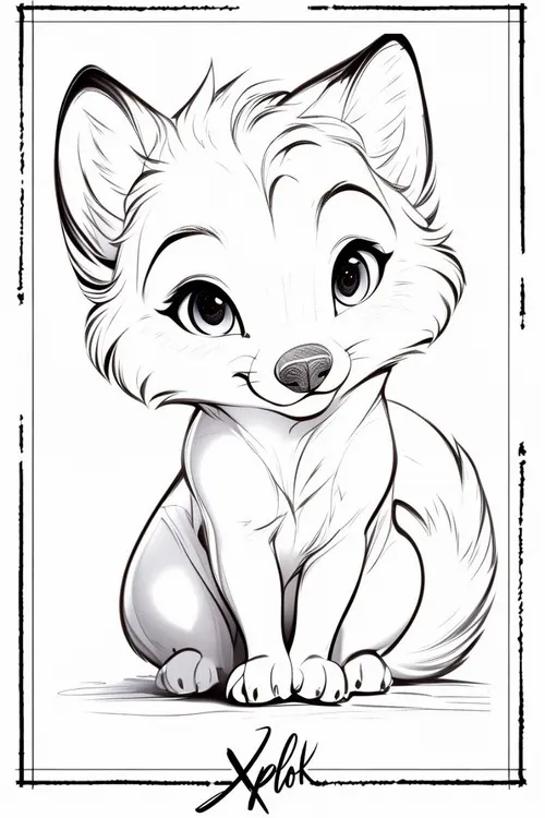 Trang tô màu con sói gầm nhẹ trong gió núi đêm cho bé 3 tuổi